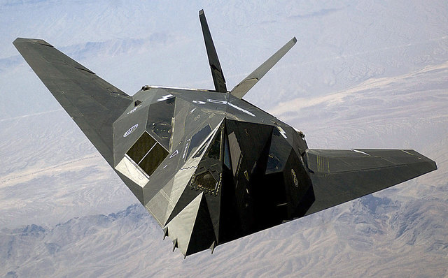 Photo of a F-117